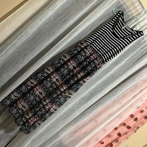 Wallflower layered aztec maxi dress